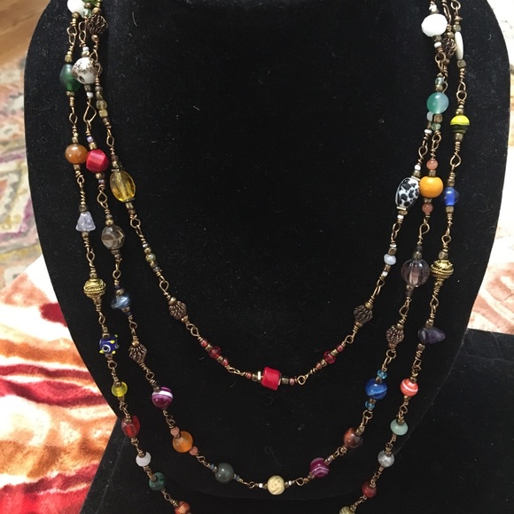 Triple strand necklace - Picture 5 of 8